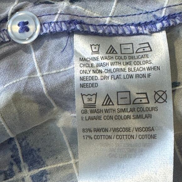 Susan Graver Petite Medium Embroidered Floral Button Front Midi Shirt Dress - Picture 10 of 10